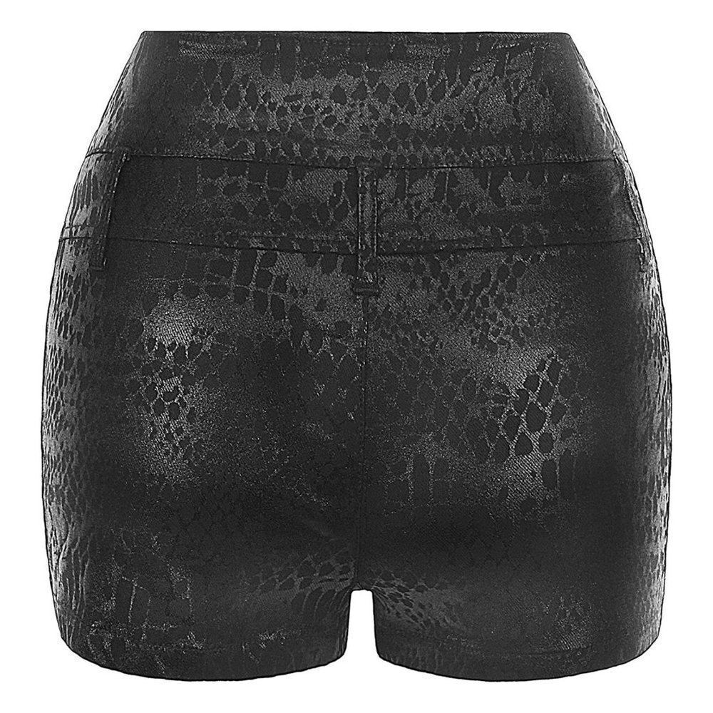 Juj Shorts High Waist Stretch Slim Hips-Snakeskin - Picture 5 of 6